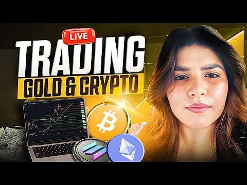 CRYPTO & GOLD LIVE TRADING - 29th april
