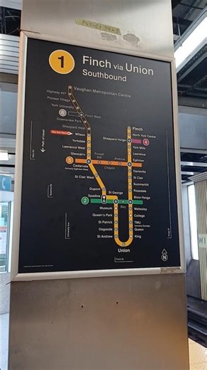 Updated #TTC Line 1 Subway Maps at Wilson Stn | ft. Line 5 & 6 and renamed stations