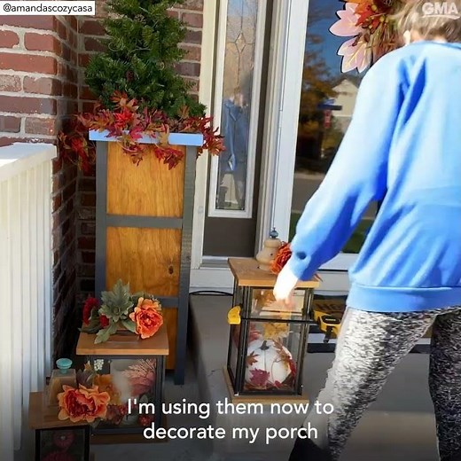 Try these DIY fall lanterns for your outdoor decor