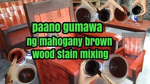 Mahogany brown wood stain mixing smearing sala set frame #diclihonwood | Diclihon Wood Work