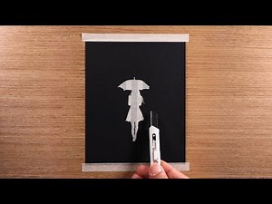 A Rainy Day / Drawing with Oil Pastels