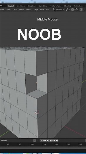 How to use extrude manifold in blender