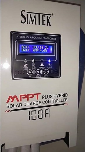 Simtek MPPT Charge Controller installation 2 Solar Panel 555watt jinko ptype#adnan Solar Solution