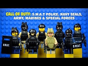 LEGO Call of Duty: SWAT Police Navy Seals Army Marines & Special Forces Minifigures Set 2