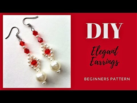 Earrings tutorial. DIY earrings. How to make beautiful earrings. Beading tutorial