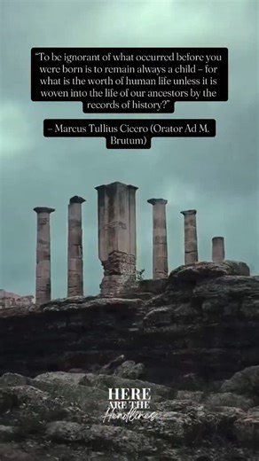 History matters • National heritage, cohesion, and loyalty matters • If we allow the importance of these to fade, we can say goodbye to the most free nation in the world • | Here Are The Headlines