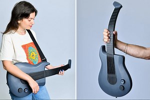 La Curvo : elle invente une guitare incurvée innovante, sans corde et au manche souple