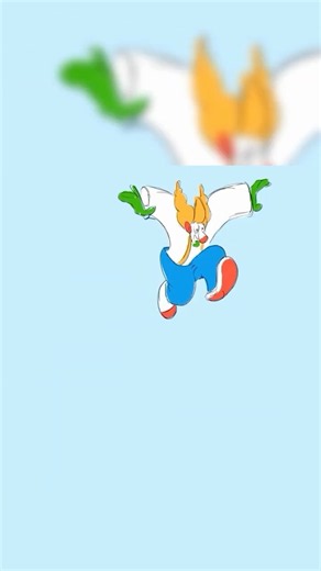 2D ANIMATION! Flying through the air