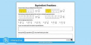 Interactive PDF: White Rose Maths Supporting Year 5: Spring Block 2 Fractions: Equivalent Fractions