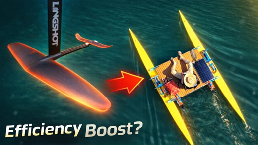 I made my electric catamaran fly