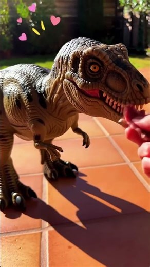 Feeding My Pet T-Rex! 🦖😂 (Realistic Dinosaur Sounds!)