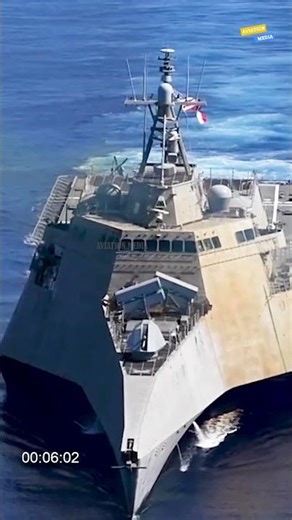 USS Gabrielle Giffords (LCS 10) launches Naval Strike Missile