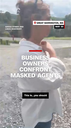 634K views · 10K reactions | Two business owners recorded and confronted masked federal law enforcement officers who were detaining a local gardener at his job site. | CNN | Facebook