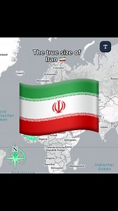 🇮🇷 Iran 📏 Area: ~ 1,648,195 km² 👥 Population: ~ 89 million (2025 estimate) 🏙️ Capital: Tehran 📍 Fun Fact: Iran is one of the largest countries in the Middle East, yet many people underestimate its size it’s bigger than Germany, France and Spain combined. 👉 Follow for more real-size country comparisons! #iran #fypage #learnoninstagram #geografi #map | Truesize Maps