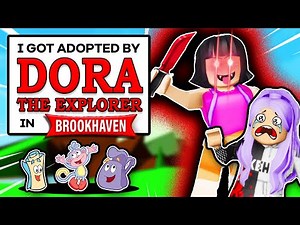 I GOT ADOPTED BY DORA THE EXPLORER EP #1 (Roblox Brookhaven RP🏠)