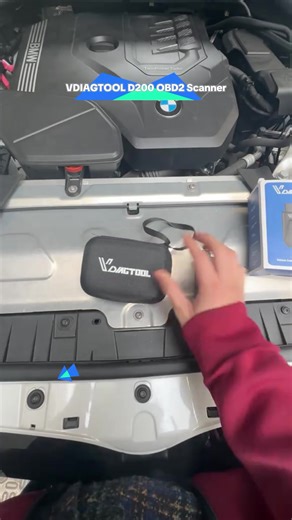 VDIAGTOOL D200 Bidirectional Car OBD2 Scanner with J2534 & DoIP Protocols, Lifetime Free Updates, Full System Diagnostics, 26 Resets, Bluetooth 5.2, 8-in-1 Live Data Display, 23 Languages