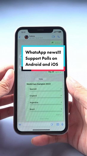 WhatsApp now supports polls on Android and iOS, here’s how to use it! #whatsapp #polls #whatsapppoll #android #ios #whatsappnewupdate #tenorshare #tiktokteachme #tenorsharetechtips #tipsandtricks