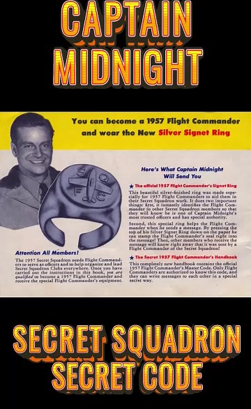 Captain Midnight's Secret Squadron Secret Code