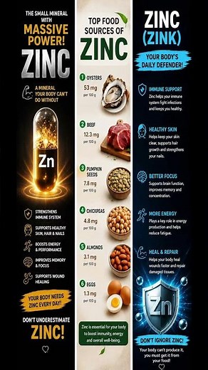 Zinc Explained | Best Food Sources of Zinc | Smart Nutrition