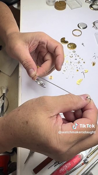 Probably one of the most loathed task for a watchmaker — replacing the mainspring. Many watchmakers avoid replacing the mainspring and simply replace the whole barrel. This is dad seamlessly oiling and recoiling a new mainspring by hand. #watchmaking #watchrepair #watchmakeraustralia #melbournewatchcommunity #horology #watchmaker #watchdealeraustralia #fyp