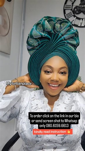 ADEOLA ADE|TURBAN VENDOR IN LAGOS / NIGERIA on Instagram: "PRICE:15,000 READ INSTRUCTION ON VIDEO To order kindly send screen shot to Whatsap 080.6159.6613 #turbanvendorinlagos #turbanstyles #turbanvendorinnigeria"