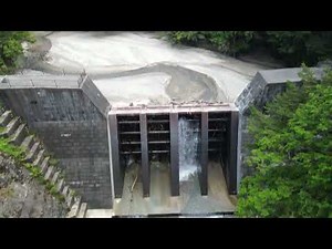 中津川第10砂防堰堤・流木と土砂の捕捉