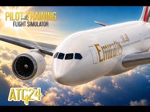 Flying an Emirates in ATC24 | Boeing-787 | Pilot Training Flight Simulator | Roblox Live Stream