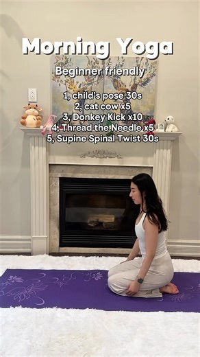 Morning Yoga beginner friendly | morning workout #pilates #pilatesworkout #homeworkout #easyworkout #morningworkout