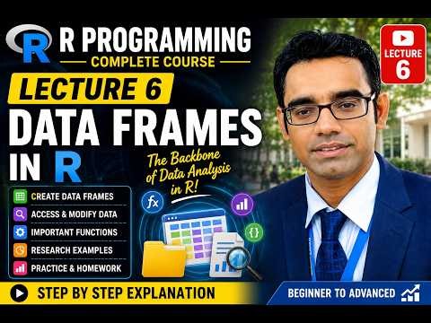 Learn Data Frames in R | Create, Access, Modify & Important Functions | R Programming Course