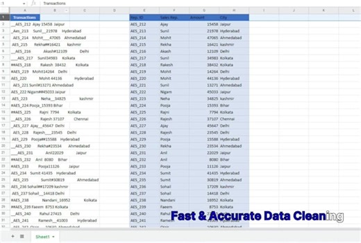 Anjukumari457: I will do accurate data entry, data cleaning and data formatting in excel for $20 on fiverr.com
