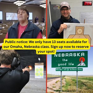 🚨 Calling all residents of Omaha ! Get certified to legally carry in Nebraska and 32 other states. Join our expert-led training today. Get certified! Reserve your seat now! 👇 | Concealed Coalition