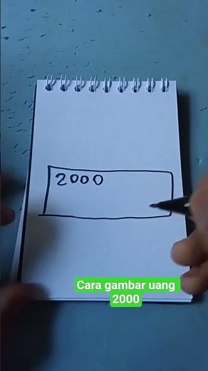 tutorial cara gambar uang 2000 #tutorial #fyp #viral