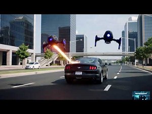 Futuristic Police chases — Suspect Outruns the AI Drones