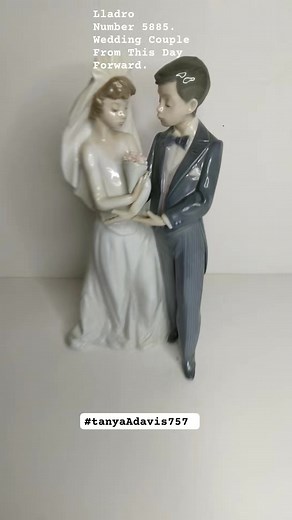 #Lladro #4808 Bride and Groom Figurine. Made in Spain. | Tanya Davis