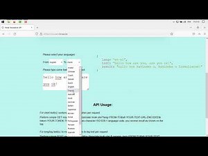 Free Translation API (unlimited requests)