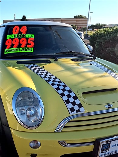 Check out this YELLOW MINI COOPER, YOURS FOR ONLY $9,995.00 | MINI Cooper