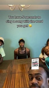 You have 5 seconds to sing a song with the word you get 🤣 Via @keecoley | Chop Daily