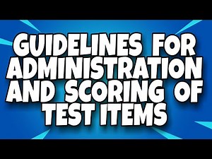 Guidelines for administration and scoring of test items || item analysis || short notes || B.Ed ||