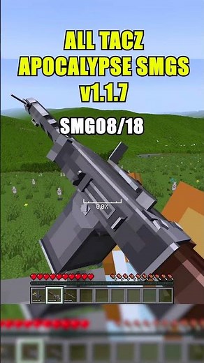 All TaCz Apocalypse SMGs | Apocalypse Gun Pack v1.1.7 #shorts #minecraft #minecraftmods