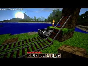 How to Build a Train Station in Minecraft - Tutorial p1