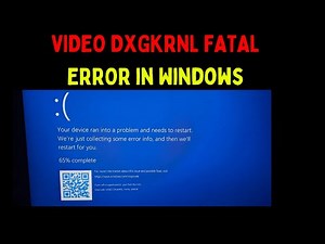 How to Fix VIDEO_DXGKRNL_FATAL_ERROR in Windows 11