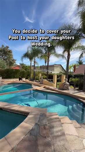 Trust the process…….#poolparty #wedding #poolcover | Pool Cover