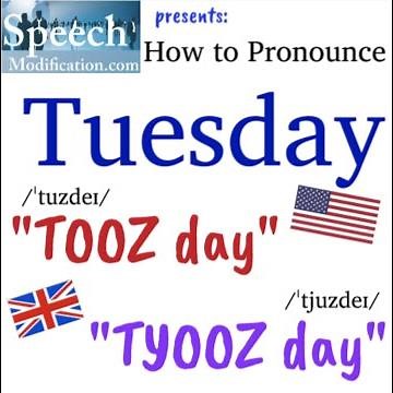 How to Pronounce Tuesday in American and British English