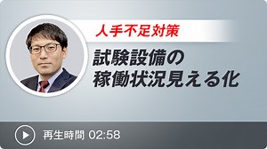 試験設備の稼働状況見える化