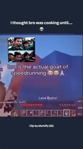 Minecraft speedrunners are goated💀 #minecraftmemes