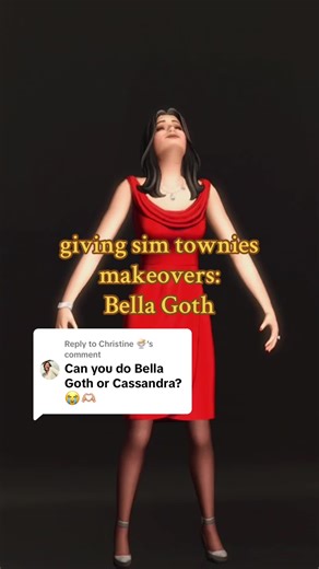 Bella Goth Makeover in The Sims 4