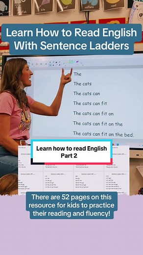 Reading Fluency Practice: Sentence Ladder for Kids