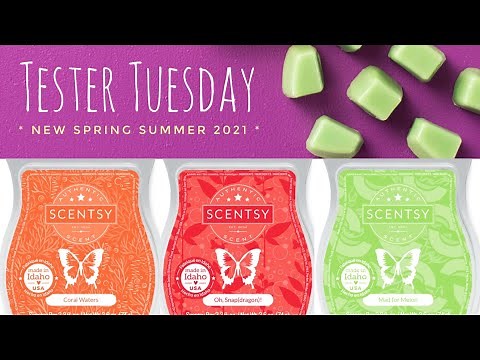 New Scentsy Spring Summer 2021 Tester Tuesday (Coral Waters, Oh Snap(dragon)! and Mad for Melon)