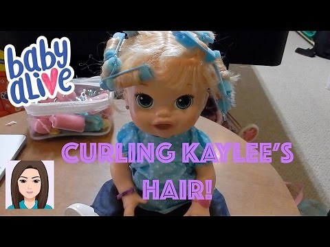 Curling Baby Alive Kaylee's Hair!