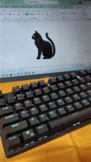 CAT 🐈 MS Word Symbol Shortcut Key #shorts #computer #asmr #cat